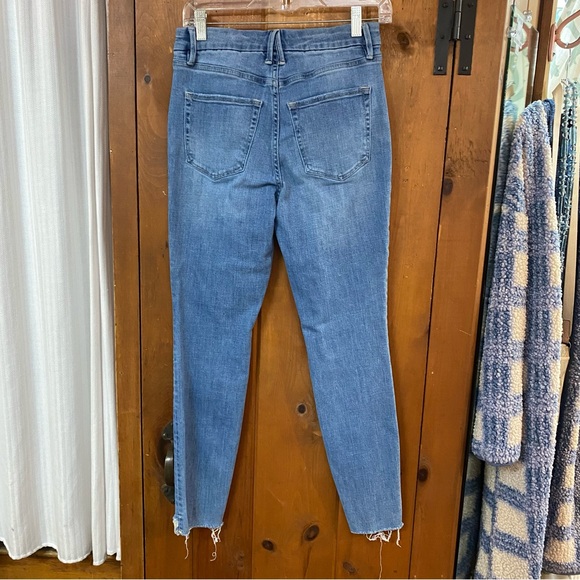 GOOD AMERICAN Skinny Jeans Raw Hem Sz 6 - Picture 3 of 6